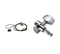 ALFAAL 1 Set Guitar Parts Acoustic Pickup Pre-Wired Piezo Amplifier12 Pcs Guitar String Tuning Peg Tuner