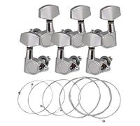 ALFAAL 1 Set Guitar String + 3R 3L Closed Guitar Tuning Pegs Tuners For Musical Instrument Electric Guitar Accessory