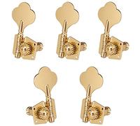 ALFAAL 1 Set Of 5Pcs Gold Open 5 Strings Bass Guitar Tuning Pegs Tuners Machine Heads Musical Instrument Accessories Parts (Color : 4)