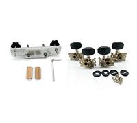 ALFAAL 1 Set Tuning Pegs Tuners Machine Heads 2R 2L & 1X Metal Guitar Bridge Clamp