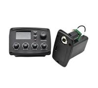 ALFAAL 10pcs Acoustic Guitar EQ Preamp 70 * 48mm With Digital Procedding Tuner 4 Band EQ Equalizer With Tuner Guitar Pickup
