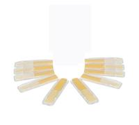 ALFAAL 10pcs Alto Clarinet Reeds Strength 2.5 Soprano Reed Woodwind Instrument Accessories For Alto/Tenor/Soprano Sax Clarinet (Color : Clarinet white)