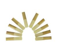 ALFAAL 10pcs Saxophone Reed Strength 2.5 Saxophone Reeds Woodwind Instrument Parts Accessories