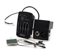 ALFAAL 10Sets 4 Band EQ Acoustic Guitar Preamp With Round Digital Procedding Tuner Equalizer Guitar Pickup Black