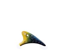 ALFAAL 12 Holes Ceramic Ocarina Alto C Musical Instrument With Protective Bag Ocarina Instrument For Beginner Students (Color : 05)