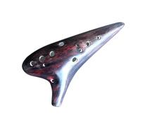 ALFAAL 12 Holes Ocarina Triple Pottery Ceramic Ocarina Musical Articles Instrument Suitable For Beginners And Students (Color : G down)