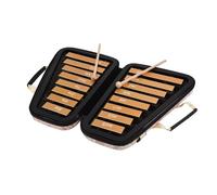 ALFAAL 16 Keys Glockenspiel 16-Note Aluminum Plate Xylophone Early Educational Musical Percussion Instrument (Color : Yellow)