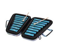 ALFAAL 16 Keys Glockenspiel 16-Note Aluminum Plate Xylophone Early Educational Musical Percussion Instrument (Color : Blue)
