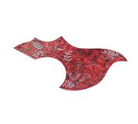 ALFAAL 1Pcs Right Hand Decorative Big Guitar Pickguard Anti-scratch Plate For Acoustic Guitar Acoustic Guitar Pickguards (Color : Crimson)