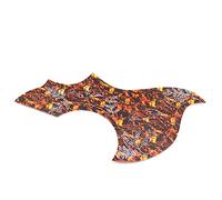 ALFAAL 1Pcs Right Hand Decorative Big Guitar Pickguard Anti-scratch Plate For Acoustic Guitar Acoustic Guitar Pickguards (Color : Brown)