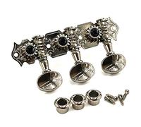 ALFAAL 1PCS Silvery Knob Triplet Guitar String Knob Shaft String Winding Guitar Material