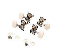 ALFAAL 1Set 2L 2R 4 String Guitar String Tuning Pegs Tuners Machine Heads Open Gear Ukulele Parts Accessories