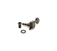 ALFAAL 1Set 6 In-line Electric Guitar Gear Ratio 1:15 Guitar Machine Heads Tuners Chrome (Color : Black)