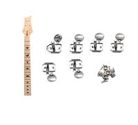 ALFAAL 1set Guitar Machine Heads Tuners Chrome Locking String Tuning Key Pegs Tuners Set 1Pcs Guitar Neck Solid Wood Maple