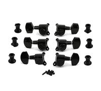 ALFAAL 1Set Guitar String Tuning Pegs Tuners Machine Head Professional Durable Head For Acoustic Electric Guitar Square (Color : Black Square head)