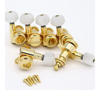 ALFAAL 1set Guitar Tuning Peg With Pearl Botton Head Guitar Locking Tuners Machine Head (Color : 6R Chrome)