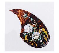 ALFAAL 2.0mm Thickness Celluloid Guitar Pickguard Self Sticker Acoustic Guitar Pickguard For Guitar Lovers Acoustic Guitar Pickguards (Color : 01)