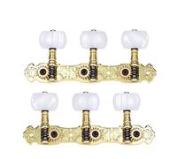 ALFAAL 2 Pcs (L&R) Classical Guitar Tuning Peg Bronze PlatedMachine Heads 1 : 16 Tuning Keys Knobs (Color : Gold Plated)