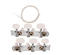 ALFAAL 2 Pieces Classical Guitar String Tuners Tuning Pegs Nylon Strings For Acoustic Classical Guitar Parts Accessories