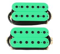 ALFAAL 2 Pieces Double Coil Pickups Set Humbucker Low Noise High Output For Electric Guitar Instrument Accessory (Color : Green)