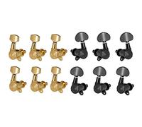 ALFAAL 2 Set Locked String Tuning Pegs Key Tuners Machine Heads For Acoustic Electric Guitar Lock
