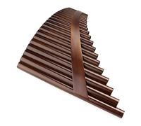 ALFAAL 22 Pipes Slat Pan Flute Right Hand C Key Quality Pan Pipes Woodwind Instrument Bamboo Pan Flute
