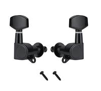 ALFAAL 2PCS 1L1R Sealed Tuning Keys Pegs Acoustic Guitar Machine Heads Tuners Black