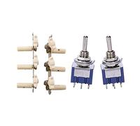 ALFAAL 2X Classic Guitar String Tuning Pegs Tuners 6 Pin Spdt On/Off/on 3-Way Mini Toggle Converter