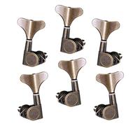 ALFAAL 3+3 Sealed Bass Tuning Pegs Keys Machine Head Tuners For Bass Bronze