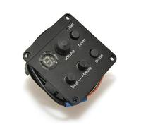 ALFAAL 3 Bands Acoustic Guitar Pickup Onboard Preamp EQ Bass Middle Treble With Tuner Volume For Acoustic Guitar