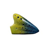 ALFAAL 3 Tube 16 Holes Ocarina Alto C Key AC Professional Ocarina Advanced Ceramics Ocarinas Musical Instruments (Color : 04)
