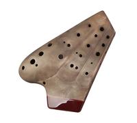 ALFAAL 3 Tubes Ocarina Alto C Key AC Professional Ocarina Advanced Matte Dolomite Ceramics Ocarinas Musical Instruments