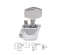 ALFAAL 3L3R 6 Pieces Semi-closed Guitar String Tuning Pegs Tuner Machine Heads Knobs Tuning Keys (Color : 6L)