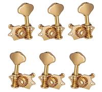 ALFAAL 3L3R 6Pcs 1:18 Guitar String Tuning Pegs Tuner Machine Heads Knobs Tuning Keys For Acoustic Or Electric Guitar (Color : Gold)