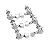 ALFAAL 3L3R Guitar String Tuning Pegs Locking Tuners Machine Heads Knobs For Acoustic Electric Guitars (Color : 4 Sliver)