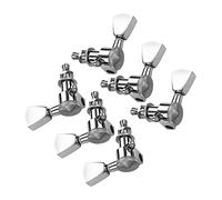 ALFAAL 3L3R Guitar String Tuning Pegs Locking Tuners Machine Heads Knobs For Acoustic Electric Guitars (Color : 6 Sliver)