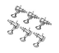 ALFAAL 3L3R Guitar String Tuning Pegs Locking Tuners Machine Heads Knobs For Acoustic Electric Guitars (Color : 1 Sliver)