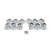 ALFAAL 3L3R Sealed Guitar Machine Heads Tuners Strings Tuning Pegs For Acoustic Electric Guitar (Color : Chrome)