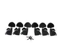 ALFAAL 3L3R Sealed Guitar Machine Heads Tuners Strings Tuning Pegs For Acoustic Electric Guitar (Color : Black)