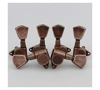 ALFAAL 3L3R Trapezium Tuning Key Peg Tuners Replacement For Electric Or Acoustic Guitars Antique Bronze