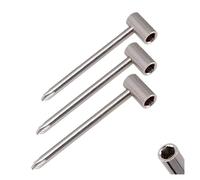 ALFAAL 3Pcs Hex Acoustic Guitar Truss Rod Adjusting Wrench Spanner 6.35mm 7mm 8mm Guitar Truss Rod Wrenches Repair Tools (Color : Silver)