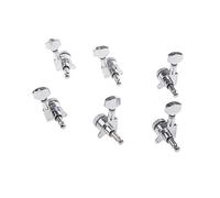 ALFAAL 3R+3L Electric Guitar Part Tuning Pegs Tuners Threaded Machine Heads Silver