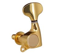 ALFAAL 3R3L Golden Tuning Peg Tuner For Steel String Electric Acoustic Folk Guitar
