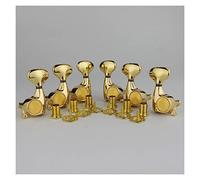 ALFAAL 3R3L Guitar Machine Heads 1:21 Sealed Tuning Key Pegs Tuners Set Replacement For Electric Guitars Gold