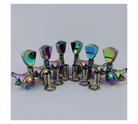 ALFAAL 3R3L Tuners Guitar Models Rear Lock String Electric Guitar Machine Heads Trapezium Button Chameleon Rainbow