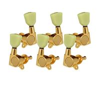ALFAAL 3x Left + 3x Right Guitar Tuning Keys Tuners For Electric/Acoustic Guitar (Color : Gold)