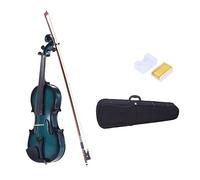 ALFAAL 4/4 3/4 1/2 1/4 1/8 Violin Maple Scroll Fingerboard Pegs Aluminum Alloy Tailpiece W/Bow Violin Case Gradient Color (Color : 4-4)