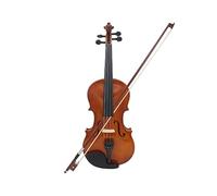 ALFAAL 4/4 3/4 1/2 1/8 Durable Acoustic Violin Black Fiddle For Violin Beginner With Case Bow (Color : 1/2)