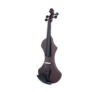 ALFAAL 4/4 Full Size Electric Violin/Fiddle Set W/Brazilwood Bow Audio Cable Bridge Violin Case For Beginner (Color : 04)