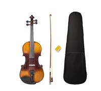 ALFAAL 4/4 Full Size Violin Acoustic Violin W/Case Bow Set For Biginner Violin Learner Brown Violin/Fiddle